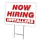Signmission Now Hiring Installers Yard Sign & Stake outdoor plastic coroplast window, C-1216-DS-INSTALLERS C-1216-DS-INSTALLERS - alternate 1